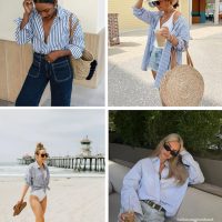 Zeagoo Womens Shirts Button Down Printed Lantern Long Sleeve Blouse Fashion Casual Tops 2025 - Image 4