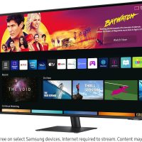 SAMSUNG 43" M70B Series 4K UHD USB-C Smart Monitor & Streaming TV, 4ms, 60Hz, HDR10, Wireless Display, Gaming and IoT Hubs, Alexa Built-in, 2022, LS43BM702UNXZA, Black - Image 5