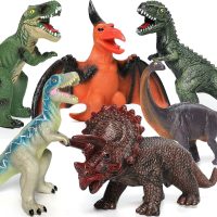 6 Piece Jumbo Dinosaur Toys for Kids 3-5 and Toddlers, Large Soft Dinosaur Toys for Lovers - Perfect Party Favors, Birthday Gifts - Image 6