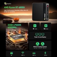 Beelink Mini PC, AMD Ryzen 7 6800U(up to 4.7GHz), 32GB LPDDR5 1TB PCIe4.0, Radeon 680M Graphics Triple 4K Display, Wi-Fi 6/BT5.2, Office Mini Desktop Computer - Image 2