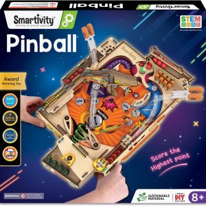 Smartivity DIY Pinball Machine Toy for Ages 8-99 Year Old | Award Winning Arcade Game for Boys & Girls | Birthday Gift Ideas for Kids & Adults | STEM Toys I Fun Family & Party Game