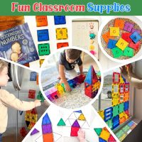 Kids Toys Magnetic Tiles Starter Set Classroom Must Haves, Magnetic Blocks for Toddlers Magnet Building Toys Preschool Montessori Learning Games for 3+ Year Old Boys & Girls - Image 5