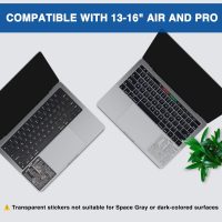 Mac OS Shortcut Stickers (2-Pack) – MacBook Keyboard Cheat Sheet for macOS (2025) – Waterproof Removable Vinyl Decals for MacBook Air/Pro, M1/M2/M3/M4 - Image 4