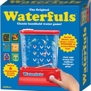 Original Waterfuls Classic Handheld Water Games – Kids Games, Retro Travel Games, Fidget Toys for Kids, Autism Toys, 6 Interchangeable Back Panels, Screen Free Play, Portable, Ages 3+