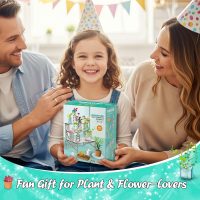 Make It Miniature Botanicals Kit - Mini Plants Collectibles with Flowers, Bouquets, Bonsai, Succulent, Garden, Wooden Display Stand - DIY Crafts Toy Gifts for Kids 6+, Collectors, Decoration - Image 7