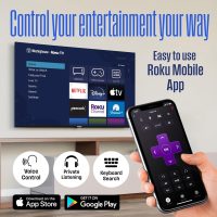 Westinghouse Edgeless Roku TV - 32 Inch Smart Television, LED HD w/Wi-Fi & Mobile App Connectivity, Flat Screen Compatible w/Apple HomeKit, Alexa, & Google Assistant - Image 10