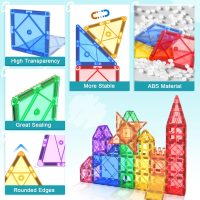 Magnetic Tiles Toddler Toys Magnetic Building Blocks for Kids Ages 3-12 STEM Educational Toys for Girls & Boys Sensory Play for Preschool Learning Classroom Must Have Decor - Image 8