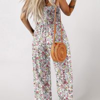 Dokotoo Women's Casual Loose Overalls Jumpsuits One Piece Sleeveless Printed Wide Leg Long Pant Rompers With Pockets - Image 3