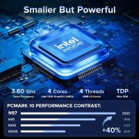 KAMRUI Essenx E1 Mini PC, W-11 Pro 12th N97 Mini Computers(Beat N150, up to 3.6GHz), Mini Desktop Computers 16GB RAM 512GB SSD,Desktop PC Support 4K HDMI+DP,Mini PC with Dual WiFi,Business Home Office - Image 2