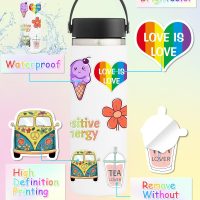 300 Pcs Stickers for Kids, Cute Water Bottle Vinyl Waterproof Laptop Stickers for Students Gifts School Supplies Classroom Teacher Prizes Sticker Pack for Kids Girls Teens - Image 3