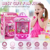 Claw Machine for Kids, Mini Vending Machine Girls Unicorn Toys, Candy Grabber Prize Dispenser with Sound & 20 Mini Plush Toys, Electronic Arcade Game Indoor Toy for Home Party Birthday Gifts - Image 6