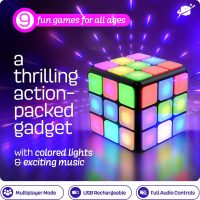 Rechargeable Game Activity Cube - Toys for Boys and Girls - 9 Fun Brain & Memory Games - Birthday Gifts for Age 6, 7, 8, 9, 10, 11, 12 Year Old Kids Teens - Best Boy Toy Gift Ideas - Image 2