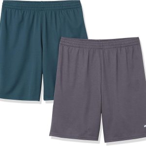 Amazon Essentials Men's Performance Tech Loose-Fit Shorts (Available in Big & Tall), Pack of 2