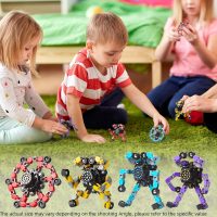 Transformable Fidget Spinners 4 Pcs for Kids and Adults Stress Relief Sensory Toys for Boys and Girls Fingertip Gyros for Party Favors Stocking Stuffers Bulk for Kids - Image 3