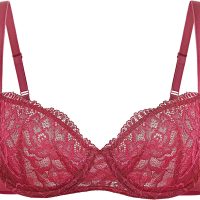 Women's Balconette Bra Push Up Underwire Unlined Sexy See Through Bras Plus Size - Image 4