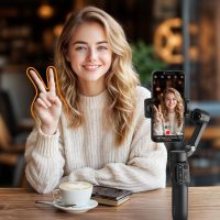 hohem iSteady X3 SE Gimbal Stabilizer for iPhone, Phone Stabilizer with Detachable Remote Control, Portable Foldable 3-Axis Phone Gimbal for Android & iPhone 16 15 Pro Max, Ideal for Travel Vlogging - Image 4