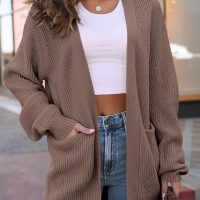 LILLUSORY Womens Oversized Cardigans Soft Knit Cardigan Sweater with Pockets - Image 5