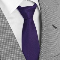 Generic Solid Color Tie, Formal Necktie for Men, Black - Image 7