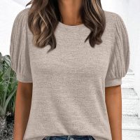 AUTOMET Womens Tops Summer Sweater Long Tunic Dressy Casual Blouses Business Cute Trendy Short Sleeve Shirt 2025 - Image 6