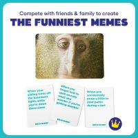 WHAT DO YOU MEME? Family Edition by Relatable, Now with Refreshed Content - Kids Games 8+, Family Games for Kids and Adults, The TikTok Viral Sensation, Includes 300 Caption Cards, 108 Photo Cards - Image 3
