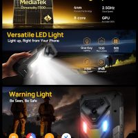 Ulefone Armor 34 Pro 5G Rugged Smartphone with 150 Lumens Projector, 32GB+512GB ROM/2TB, 25500mAh 66W, Android 15, 6.95" 120Hz, 64MP+50MP+50MP 32MP, 1100LM LED Light/Waterproof/NFC/Dual 5G/Widevine L1 - Image 5