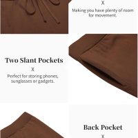 COOFANDY Men's 2 Piece Outfit Vintage Short Sleeve Button Down Knit Polo Shirts Casual Beach Shorts Sets - Image 5