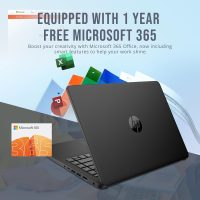 HP Stream 14" HD BrightView Laptop, Intel Celeron N4120, 16GB RAM, 288GB Storage (128GB eMMC + 160GB Docking Station Set), Intel UHD Graphics, 720p Webcam, Wi-Fi, 1 Year Office 365, Win 11 S, Black - Image 5