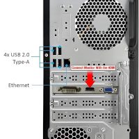 HP Pavilion Tower Desktop Computer, Intel 8-Core i7-10700F up to 4.8GHz, 32GB DDR4 RAM, 1TB PCIe SSD, GeForce GT 610 2GB, WiFi 6, Bluetooth, RJ-45, Type-C, KB & Mouse, Black, Windows 11 Pro, Tichang - Image 4