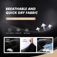 5 Pack Polo Shirts for Men - Quick Dry Moisture Wicking Performance Short Sleeve Mens Golf Shirts for Work Athletic - Image 3