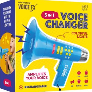 Mini Explorer Voice Changer for Kids - Gifts for Kids - Voice Changing Device for Boys & Girls Ages 3-8+ Olds - Birthday Gifts for 3, 4, 5, 7, 8 Year Old Boy - Outdoor Toys Gift Ideas for Kid, Toddler