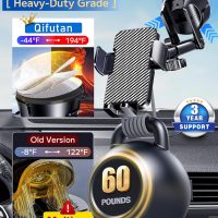 Qifutan Dash Mounted Holders Phone Holders for Your Car Phone Mount for Car Windshield Dashboard Air Vent Universal Hands Free Automobile Cell Phone Holder Fit for iPhone Smartphone - Image 3