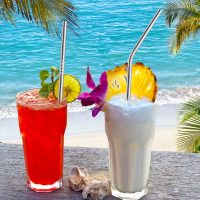 4 Pcs 2 Size Reusable Stainless Steel Straws, Straight and Bent Stainless Metal Drinking Straw for 30 oz & 20 oz Tumblers Cups Mugs Cold Beverage - 1 Pcs Cleaning Brushes Included - Image 6