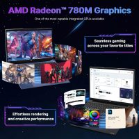 17.3” Gaming-Laptop, AI 9 8945HS (>i9-13900H), 32GB RAM 1TB SSD,USB-C 4.0 AI Copilot Ready, VR Support, 100W PD Fast Charge, Backlit Keyboard, Fingerprint Unlock, for Gaming/Student/Office/Business - Image 3