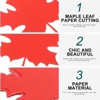 20Pcs Glitter Paper Maple Leaves Cutouts Decorative Fall Leaf Paper Cuts for Autumn Home Decor Craft Projects Thanksgiving Decorations and Fall Decor - Image 8