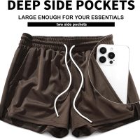 AIMPACT Mens Mesh Running Shorts 3 Inch Quick Dry Gym Athletic Workout Shorts for Men with Pockets - Image 3