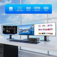 DreamQuest Mini PC N150 (up to 3.6GHz) 16GB DDR4 RAM 512GB PCIe M.2 SSD Mini Desktop Computer 4K UHD/WiFi 5/USB3.1/BT5.0/Micro PC for Home & Business - Image 4
