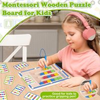 Kids Montessori Magnetic Wooden Toys: 3 4 5 6 7 Year Old Birthday Gift for Boys Girls Age 4-7 Preschool Educational Learning Activities Toy Sensory Autistic Puzzle Maze Game Present for Toddlers - Image 2
