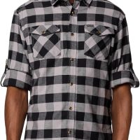Columbia Men's Bearmouth Springs Roll Up Long Sleeve Flannel Shirt - Image 5