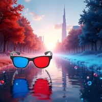 3Pcs Red and Blue 3D Glasses Universal TV Movie Dimensional Video Frame 3D Glasses DVD Game Glass 3D Style Glasses for 3D Movies Games, 3D Viewing Glasses, Televisions and Video - Image 8