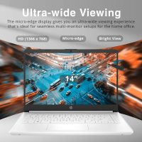 HP Stream 14" HD BrightView Laptop, Intel Celeron N4120 Processor, 16GB RAM, 64GB SSD, Intel UHD Graphics, 720p Webcam, WiFi, HDMI, Win 11 S, Silver (Renewed) - Image 3