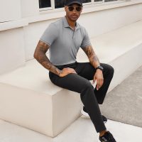 Stretch Polo Shirts for Men Short Sleeve Golf Polo Shirts Slim Polo T-Shirts for Men Golf Shirts Tennis Polo - Image 5