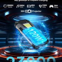 8849 Tank 2 Pro Rugged Smartphone Unlocked, 24+512GB/1TB Android 14 Rugged Cell Phone with Projector, 6.79’’ 4G Waterproof Mobile Phones 23800mAh, Fingerprint/Dual Sim/OTG/GPS/Face ID - Image 3