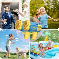 JONEG Toys for 3-8 Year Old Boys Girls: 2 Pack Bubble Machine for Kids with Bubble Solution, Gifts for 3 4 5 6 7 8 Years Old Boy Birthday Toy for Kid Toddlers Ages 4-6 Outdoor Wedding Bubbles Wands - Image 8