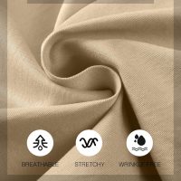 JMIERR Mens Casual Shorts - Cotton Drawstring Summer Beach Stretch Twill Chino Golf Shorts - Image 4