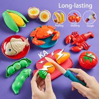 Pretend Play Food for Kids Kitchen - 78Pc Cutting Toy Food with Storage Bag, Food Toys with Veggies, Fruits, Fake Food with Pizza Toy, Pretend Food, Play Kitchen Accessories, Boys Girls Gift - Image 4