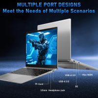 15.6'' Laptop Computer, N4020 Processor Laptops with 8GB RAM, 256GB SSD,15.6 inch FHD 1920 * 1080 Display, WIFI5, BT5.0, Windows 11 Pro - Image 4