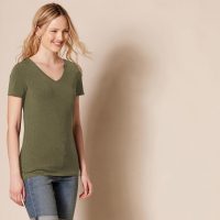 Amazon Essentials Women's Regular-Fit Short-Sleeve V-Neck T-Shirt, Multipacks - Image 2