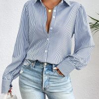 Zeagoo Womens Shirts Button Down Printed Lantern Long Sleeve Blouse Fashion Casual Tops 2025 - Image 2