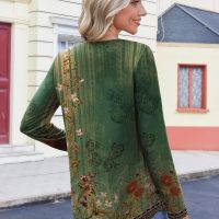 Zeagoo Womens Tops Long Sleeve Shirts 2025 V Neck Fall Blouses Dressy Casual Fashion Summer Work Tunic - Image 5