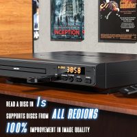 DVD Players for TV with HDMI, DVD Players That Play All Regions, Simple DVD Player for Elderly, CD Player for Home Stereo System, Included HDMI and RCA Cable - Image 2
